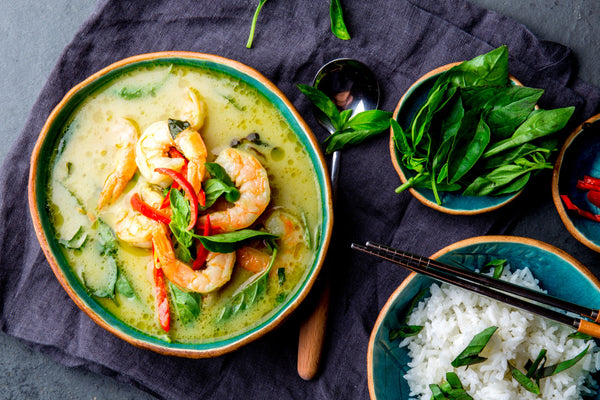 Thai Green Curry Shrimp with Quinoa
